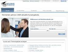 Tablet Screenshot of kursdatenbank.com